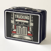 Lunch Box Personalized Trucking 18 Wheeler BIG Trucker (Dos)