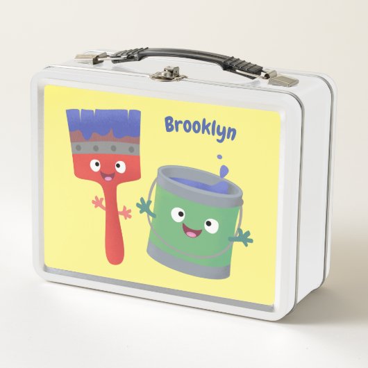 Lunch Box Personnages de peinture et de pinceau mignons (Devant)