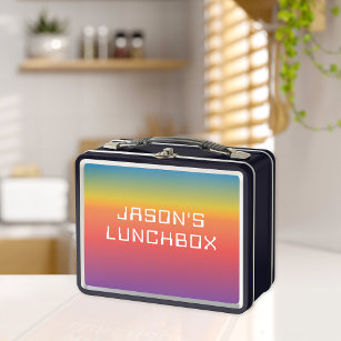 Lunch Box Personnalisé Rainbow Ombre