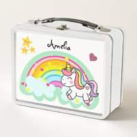 Personnalisé Super Cute Unicorn et Rainbow