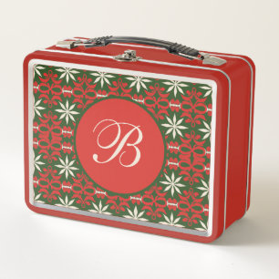 Lunch Box Personnalisé Vintage de Noël / modèle hivernal