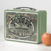 Lunch Box Personnalisé Votre Nom Tanker Camo (En situation)