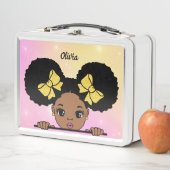 Lunch Box Personnalisée Puff Hair fille bébé (En situation)