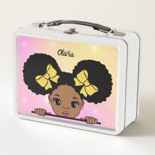 Lunch Box Personnalisée Puff Hair fille bébé