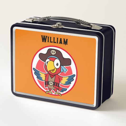 Lunch Box Personnaliser Enfants Pirate Thème Déjeuner Box (Devant)