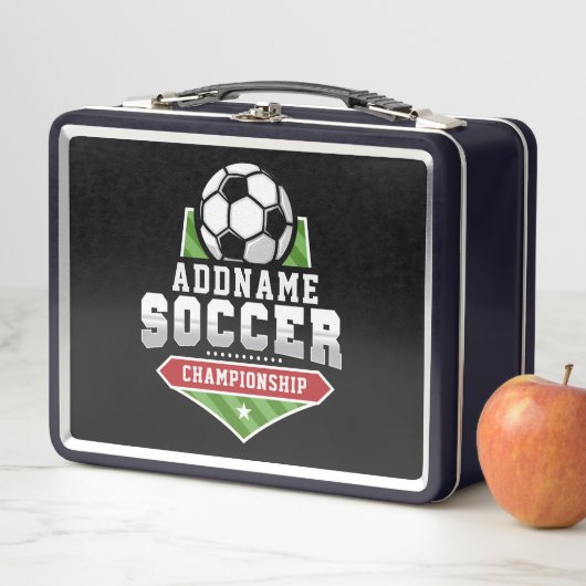 Lunch Box Personnaliser Football AJOUTER TEXTE Varsity Team  (En situation)