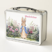 Lunch Box Personnaliser le nom de l'enfant Pierre le Lapin (Dos)