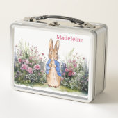 Lunch Box Personnaliser le nom de l'enfant Pierre le Lapin (Devant)