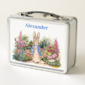 Lunch Box Personnaliser le nom de l'enfant Pierre le lapin (Dos)