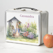 Lunch Box Personnaliser le nom de l'enfant Pierre le lapin (En situation)