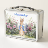 Lunch Box Personnaliser le nom de l'enfant Pierre le lapin (Devant)