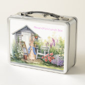 Lunch Box Personnaliser le nom de l'enfant Pierre le lapin (Dos)