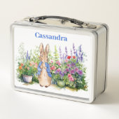 Lunch Box Personnaliser le nom de l'enfant Pierre le lapin (Dos)