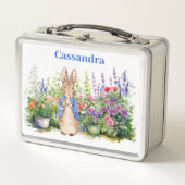 Lunch Box Personnaliser le nom de l'enfant Pierre le lapin (Devant)