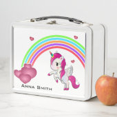 Lunch Box Personnalisez votre propre bébé mignon Unicorne et (En situation)