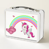Lunch Box Personnalisez votre propre bébé mignon Unicorne et (Dos)