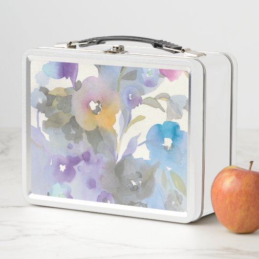 Lunch Box Pétales en pastel pourpres du jardin | de bijou (En situation)