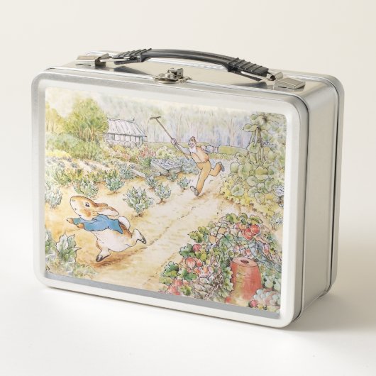 Lunch Box Peter the rabbit chased by Mc Gregor (Devant)