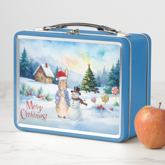 Lunch Box Peter the rabbit Ginger bread house (En situation)