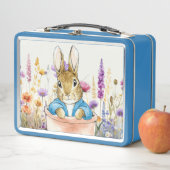 Lunch Box Peter the Rabbit Sitting in Pot Plant    (En situation)