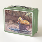 Lunch Box Petit Canard Jaune Jouant Dans Le Seau (Dos)