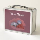Lunch Box Petit dragon couché Gris (Dos)