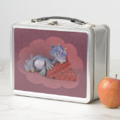Lunch Box Petit dragon couché Gris (En situation)