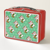 Lunch Box Petit Motif Chat chanceux (Devant)