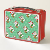 Lunch Box Petit Motif Chat chanceux (Dos)