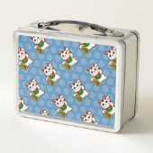 Lunch Box Petit Motif Chat chanceux (Dos)