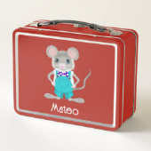 Lunch Box Petit souris mignon et élégant (Dos)