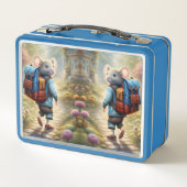 Lunch Box Petit souris sur le chemin de l'école, coutume (Dos)