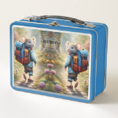 Lunch Box Petit souris sur le chemin de l'école, coutume (Devant)
