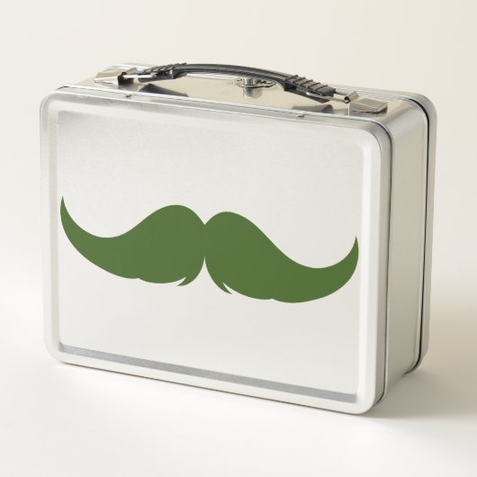 Lunch Box Petite barre de poignées personnalisable Moustache (Dos)