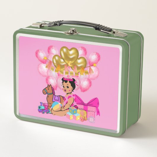 Lunch Box Petite fille en rose (Devant)