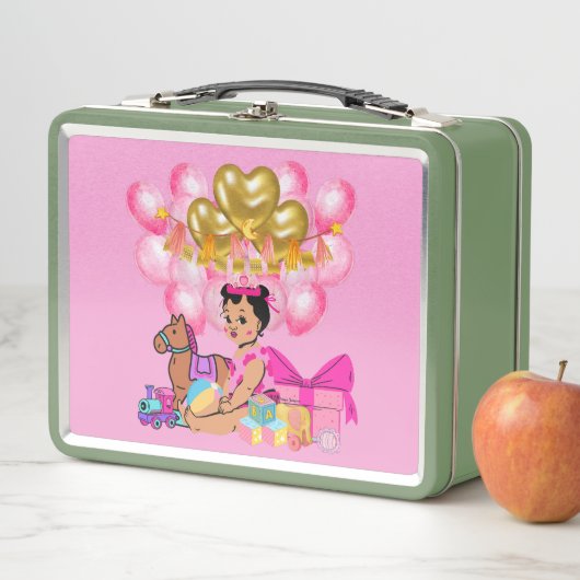 Lunch Box Petite fille en rose (En situation)
