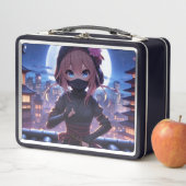 Lunch Box Petite fille guerrière ninja (En situation)
