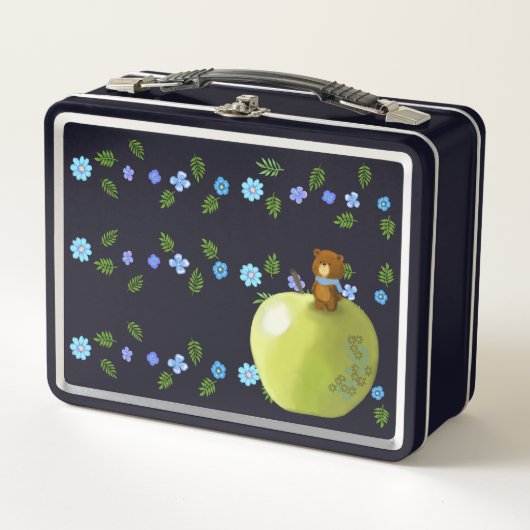Lunch Box Petite ours et pomme verte (Devant)