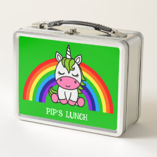 Lunch Box Petites Filles Unicorne Retour À L'École