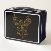 Lunch Box Phoenix de cuivre se lève sur noir (Devant)