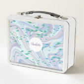 Lunch Box Phoque de poisson mou Ray Whale sur gradient Rainb (Devant)