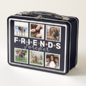 Lunch Box Photo Collage de la Marine moderne Blue Friends Fo (Devant)