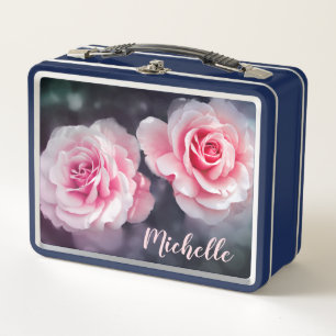 Lunch Box Photo florale de roses roses faits sur commande