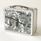 Lunch Box Photo hivernale sous le pin couvert de neige (Dos)
