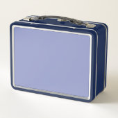 Lunch Box Photo personnalisée bleue et nom (Dos)