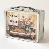 Lunch Box Piano romantique Musique Rose (Devant)