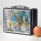 Lunch Box Pierre blanche bleue (En situation)