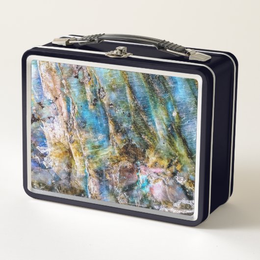 Lunch Box Pierre blanche bleue (Devant)