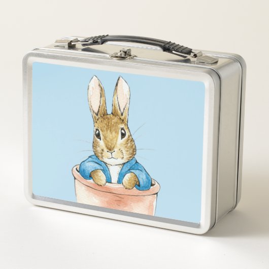 Lunch Box Pierre le Lapin assis dans une plante en pot (Devant)