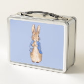 Lunch Box Pierre le lapin avec Arrière - plan bleu (Dos)